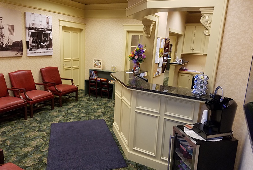 Welcoming reception area